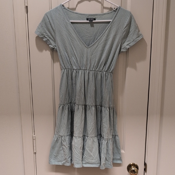 Wild Fable Sage Green Ruffle Dress Size 12/14 Or Ladies XS - Picture 1 of 4